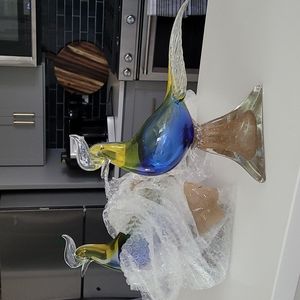 Vintage Murano hand Blown Pheasants